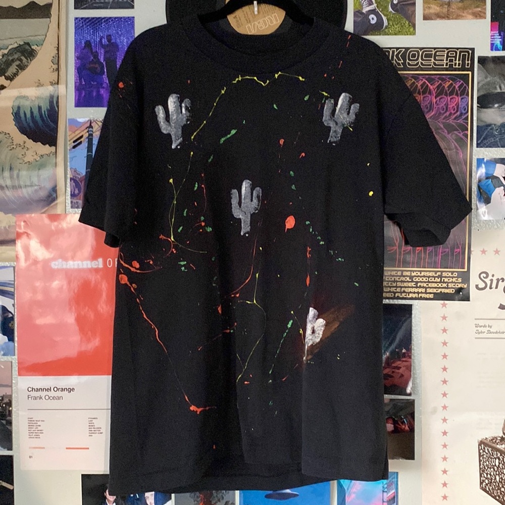 🌵Single-Stitched Screen Stars Painted Cactus T-shirt🌵